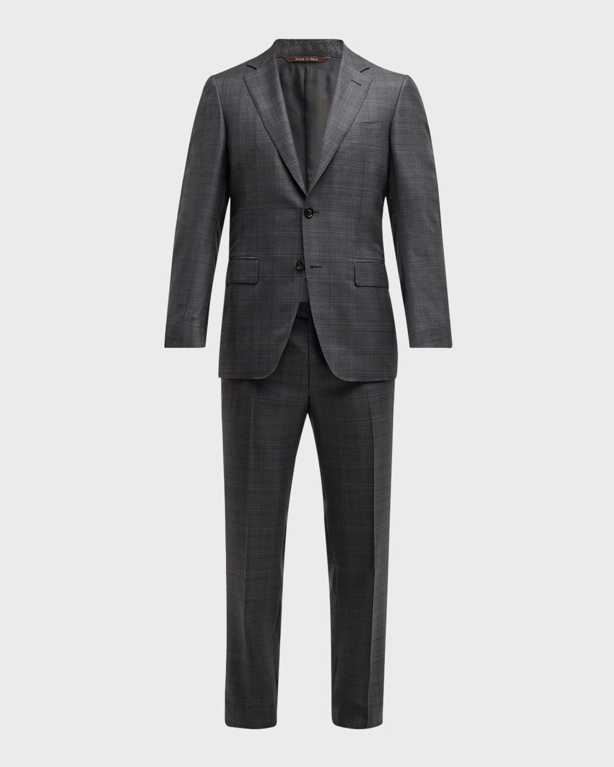 Men's 150s Luxury Twill Tonal Check Suit - 10