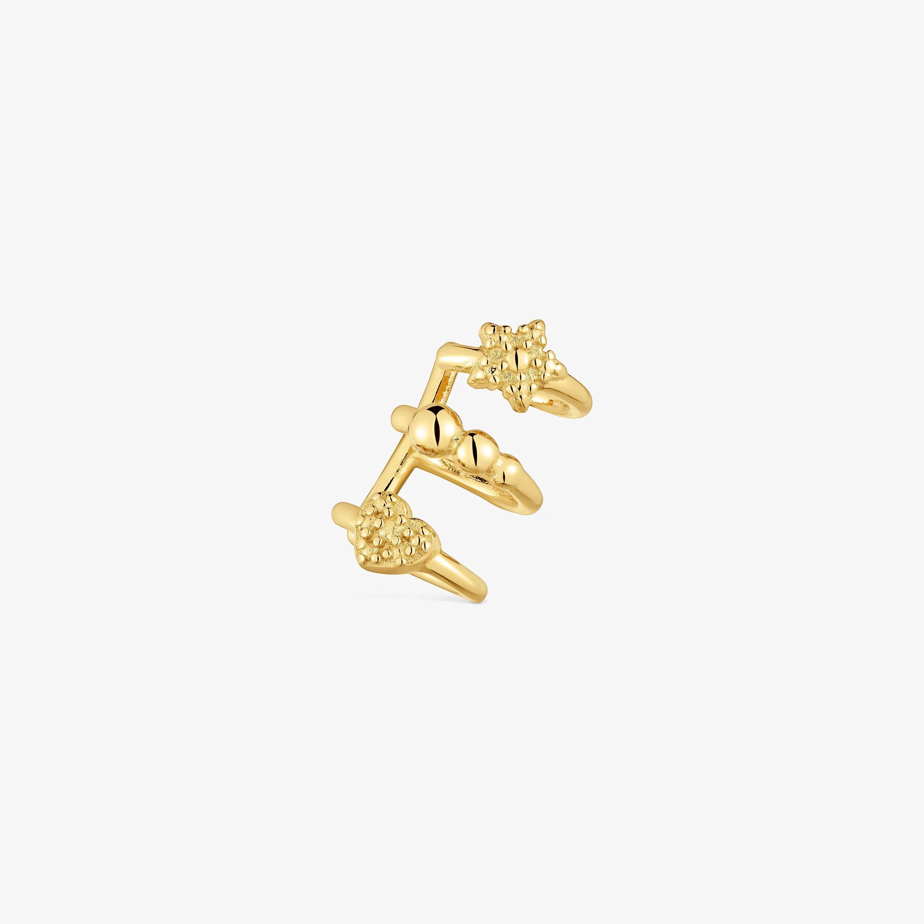 Spiral Earcuff with 18K gold vermeil TOUS Grain - 1