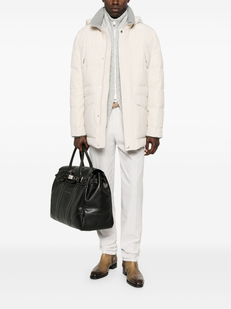 Brunello Cucinelli hooded puffer jacket outlook