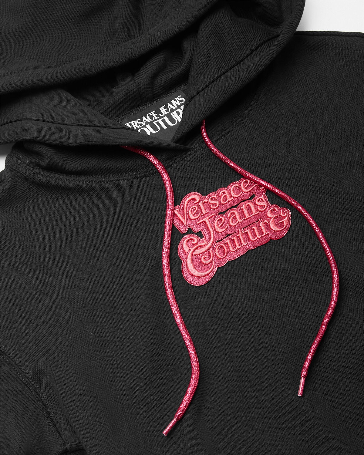 Embroidered Logo Crop Hoodie - 2