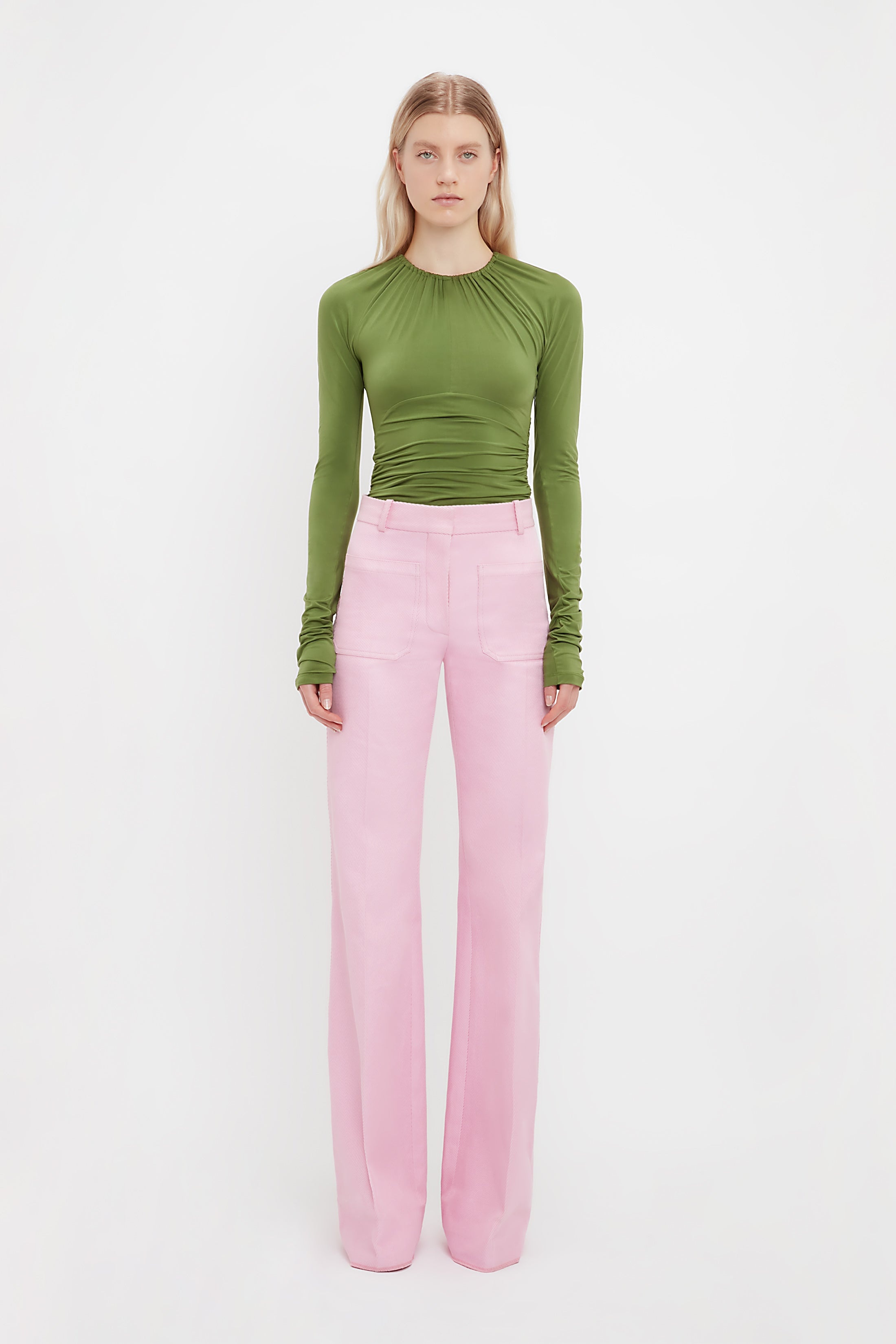 Alina Tailored Trouser In Bubblegum - 2