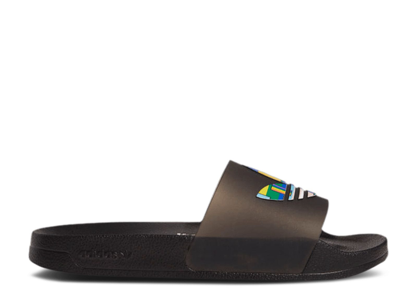 ADILETTE SLIDES 'PRIDE - CORE BLACK' - 1