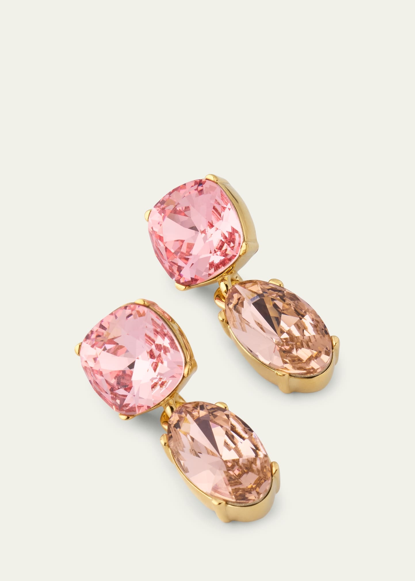 Crystal Two-Drop Earrings - 3
