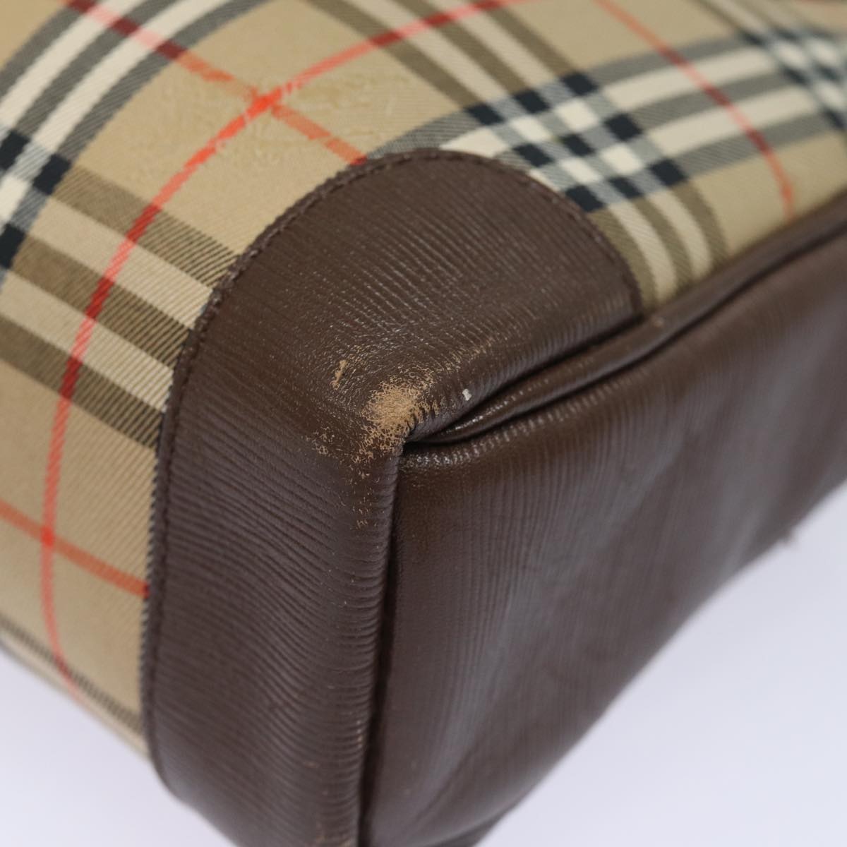 Burberry Nova Check Hand Bag Canvas Beige - 14