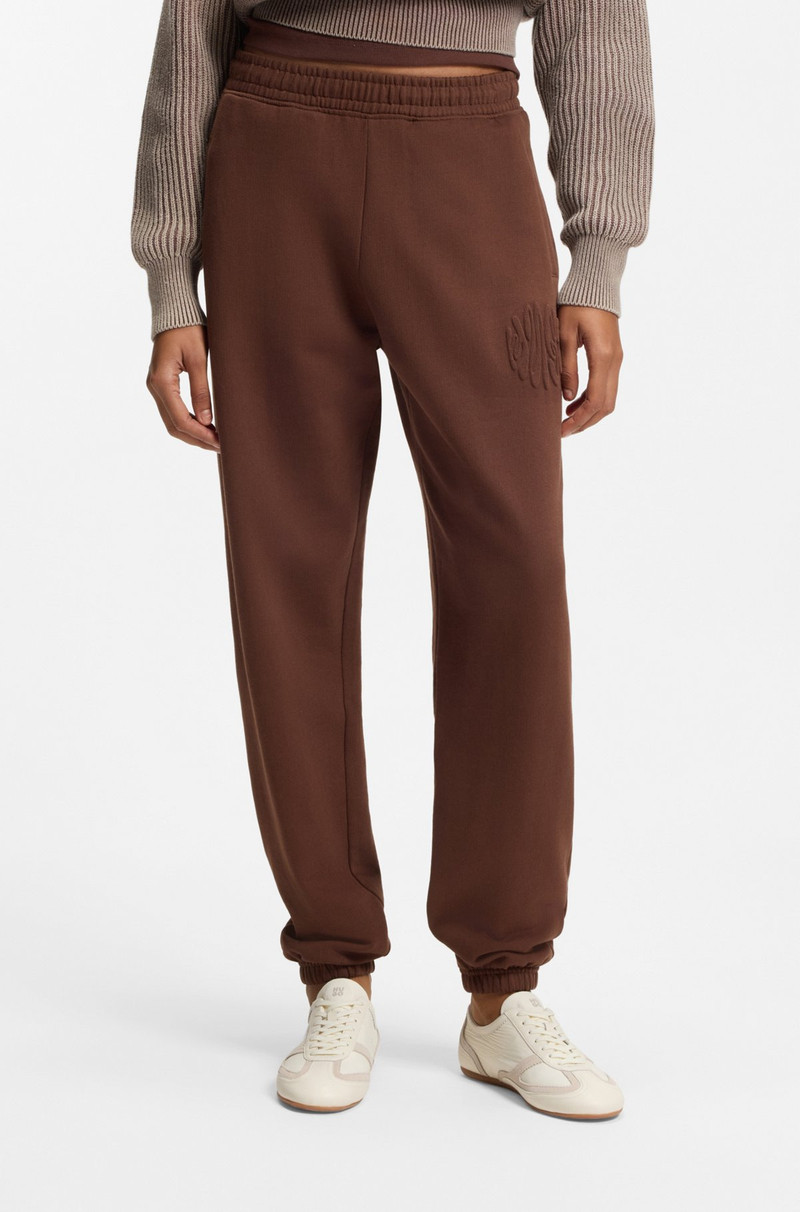 LOGO-ARTWORK TRACKSUIT BOTTOMS IN COTTON TERRY 2