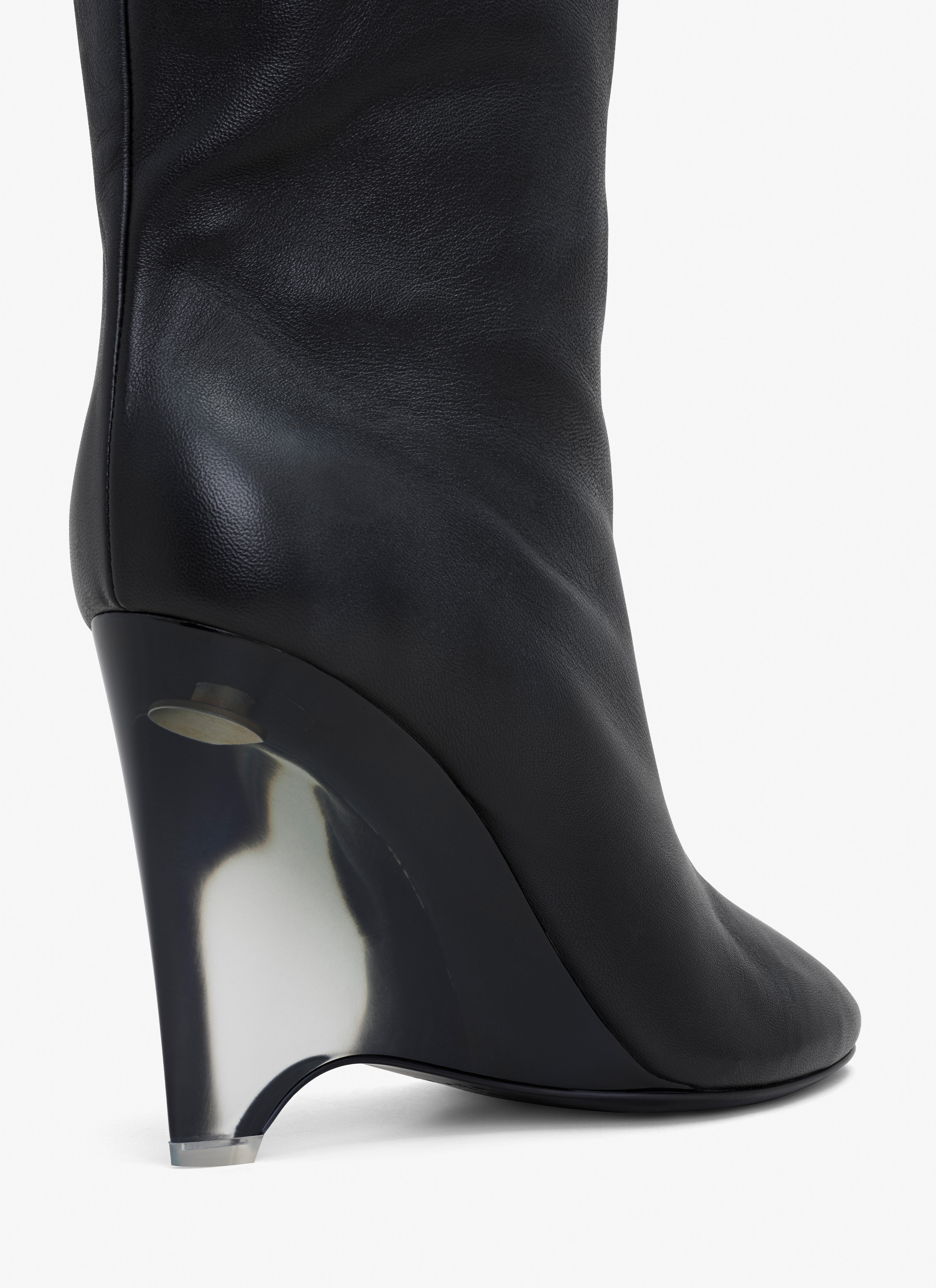 WEDGE BOOTS IN CALFSKIN - 4