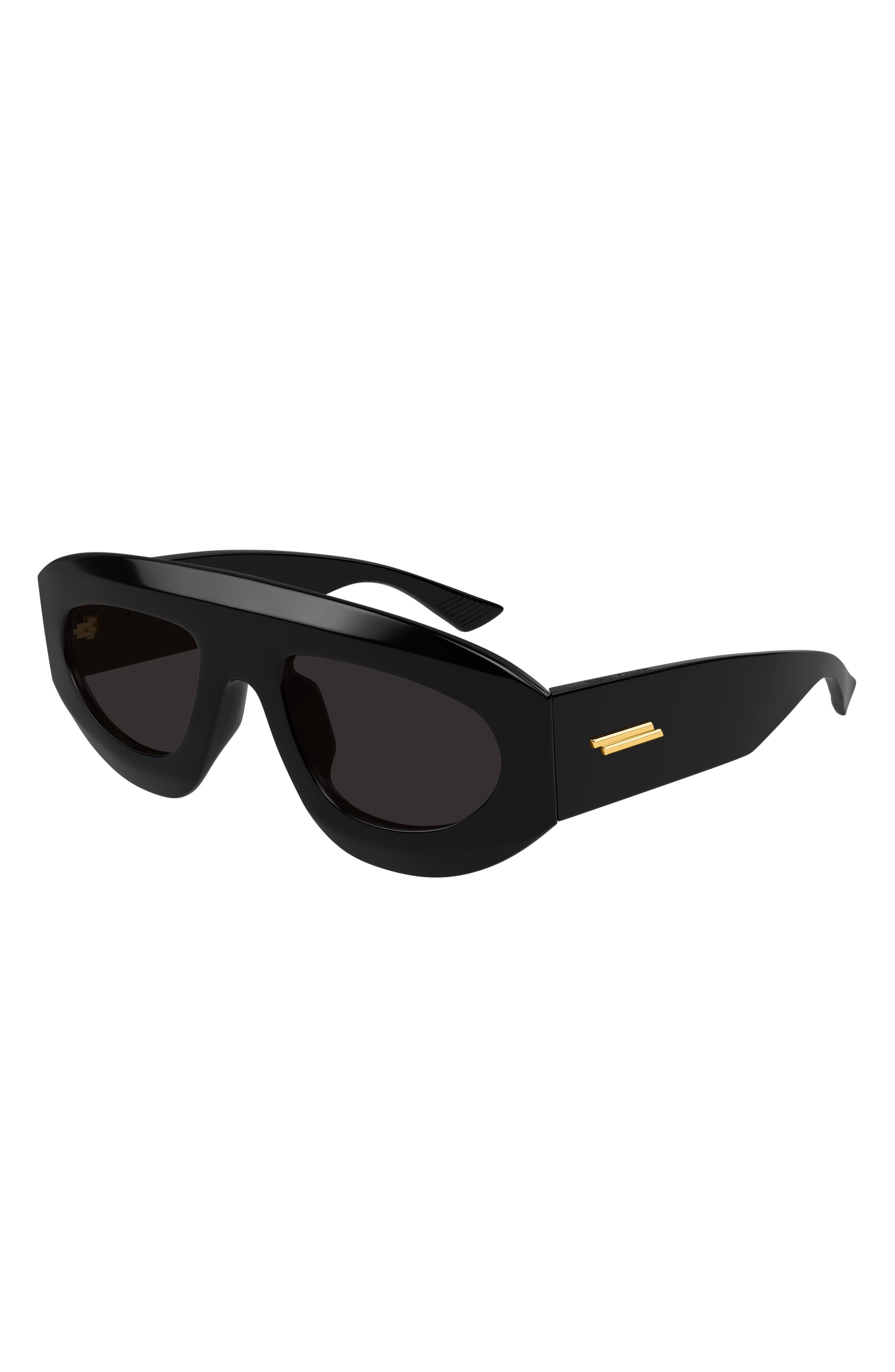 Bottega Veneta 52mm Geometric Sunglasses in Black at Nordstrom - 2