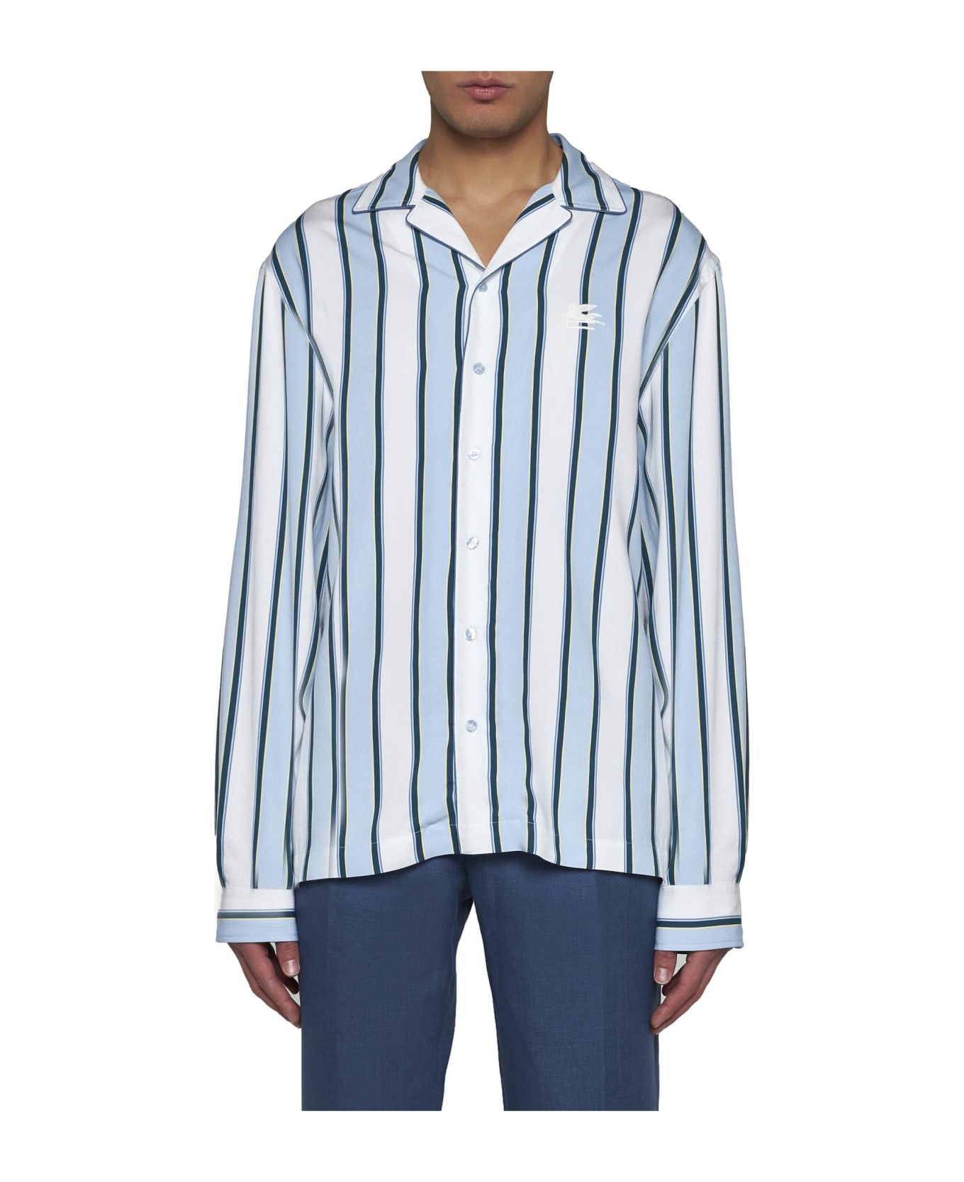Striped Viscose-blend Shirt - 3