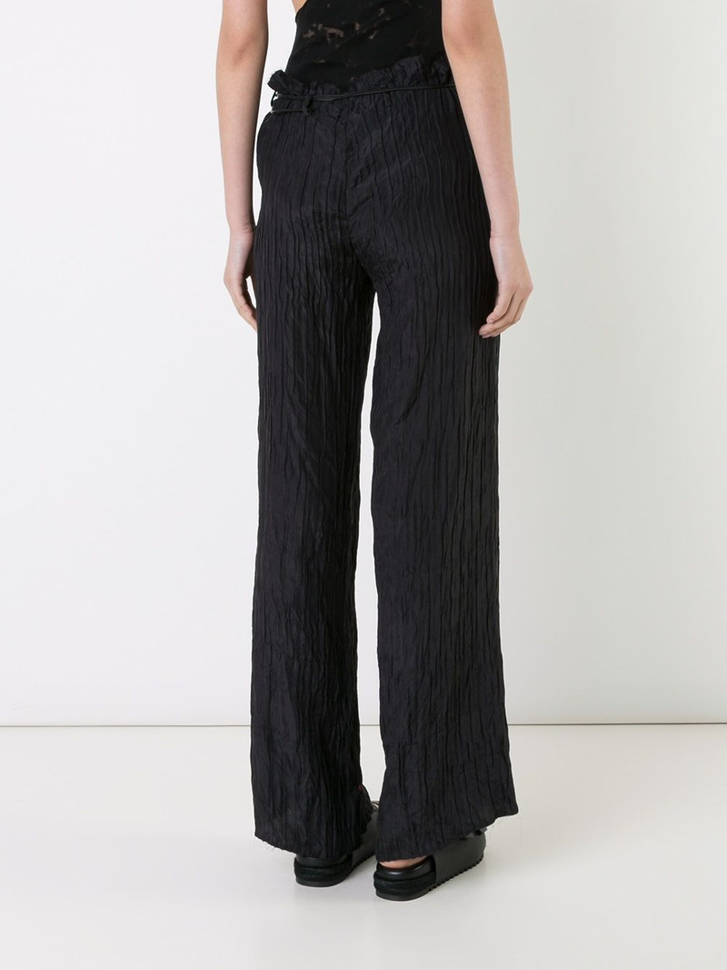belted wide-leg trousers 4