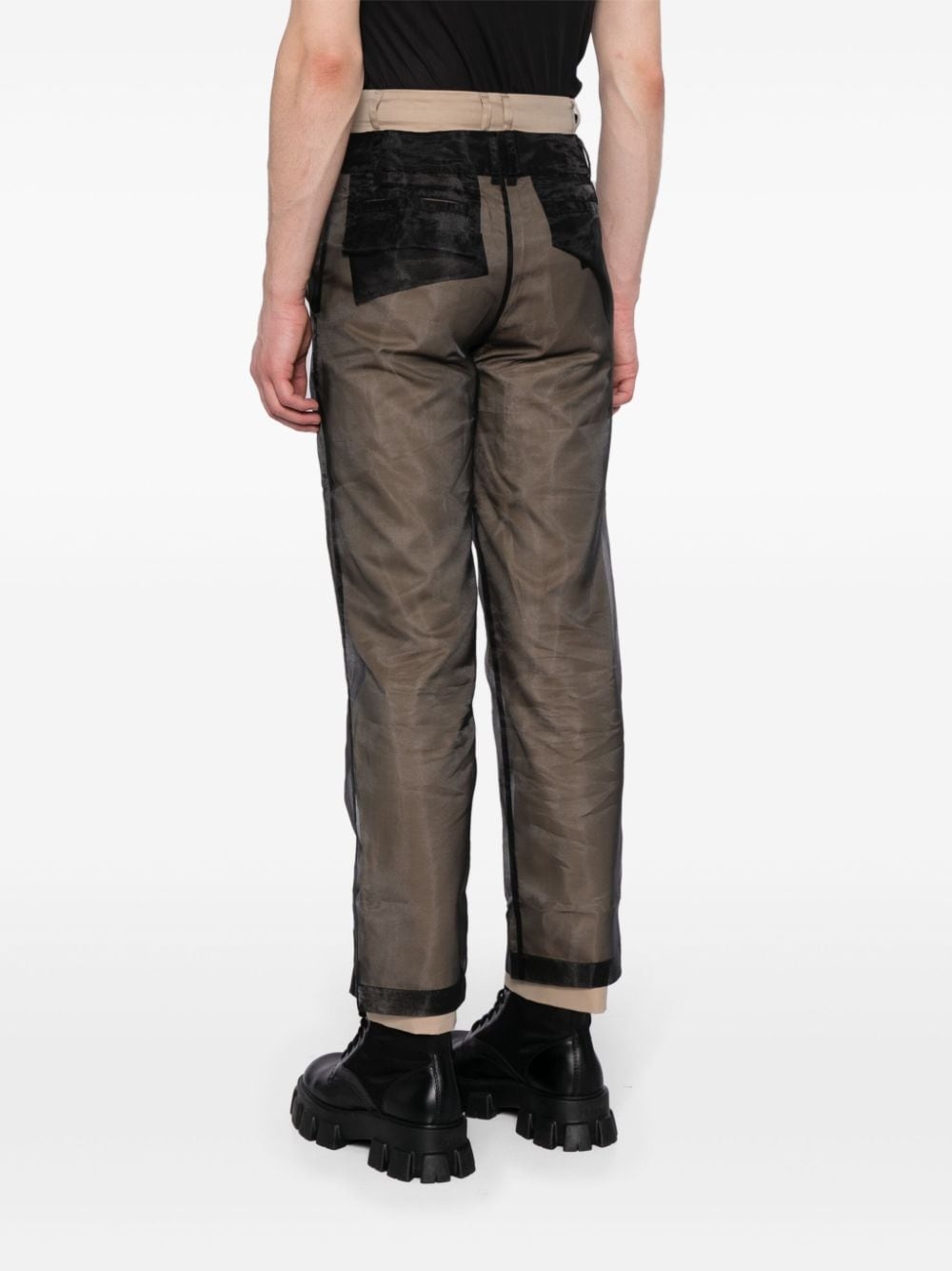 reversible layered trousers - 4