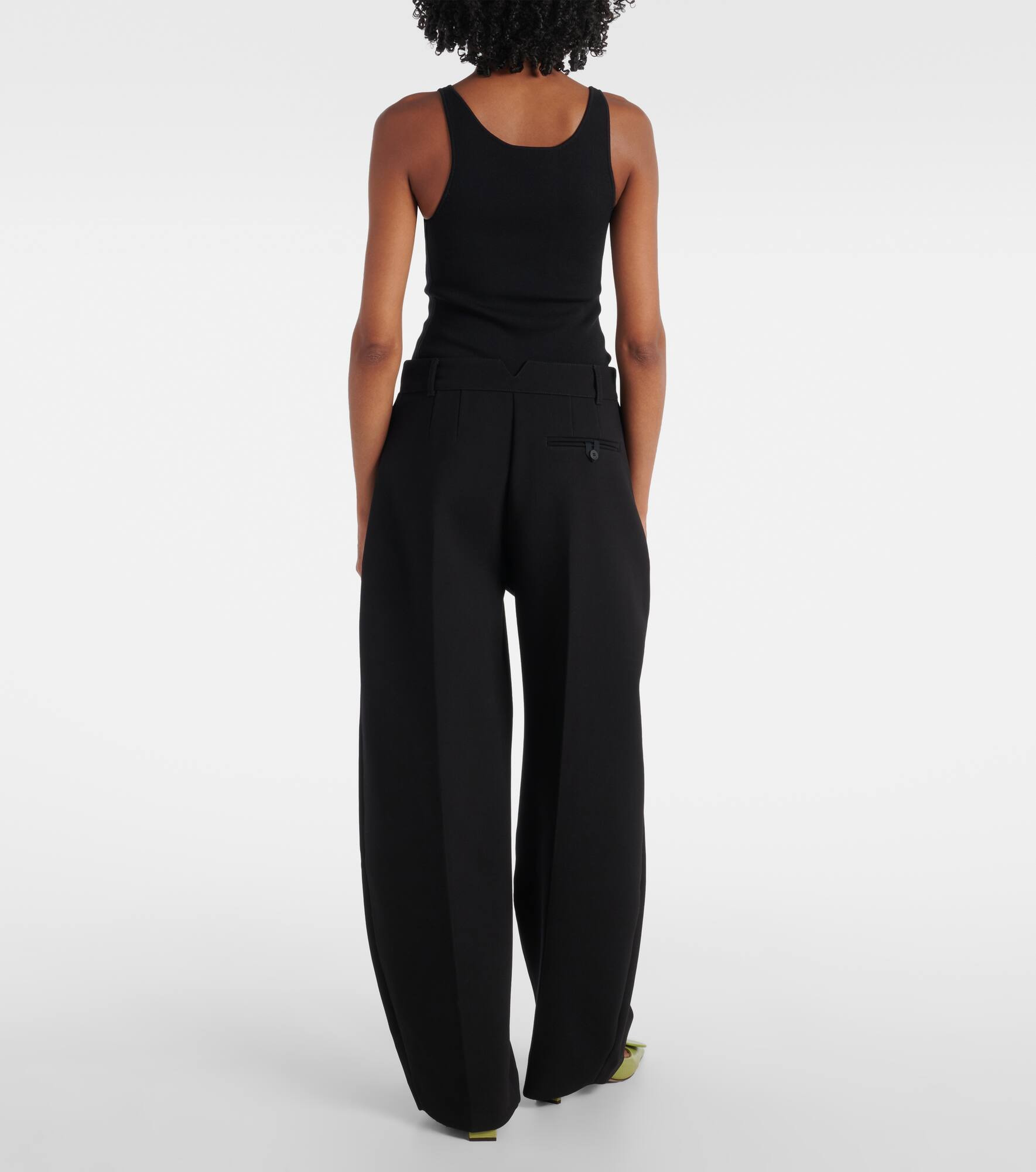 Oval wide-leg pants - 3
