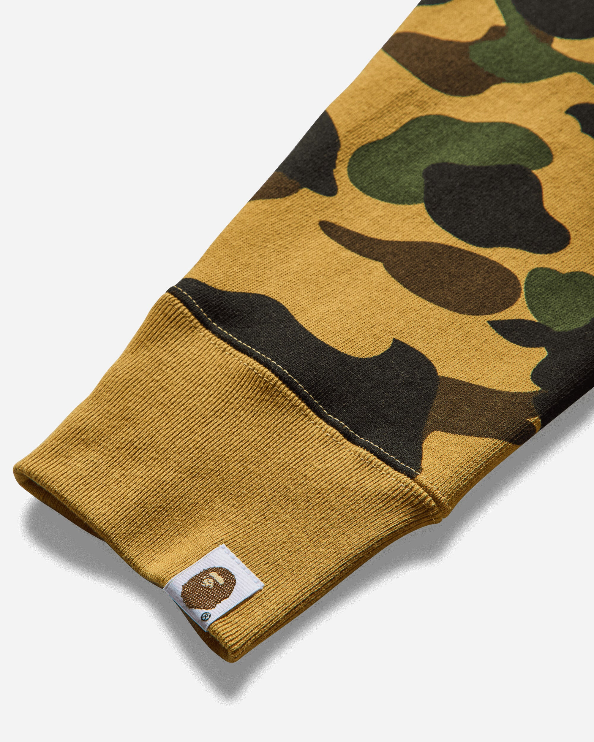 Men's 1st Camo Shark Full Zip Hoodie Yellow - 4