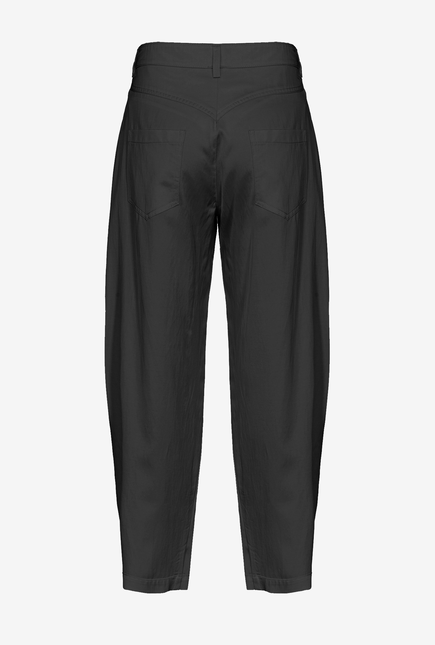 SATIN BARREL-LEG TROUSERS - 5