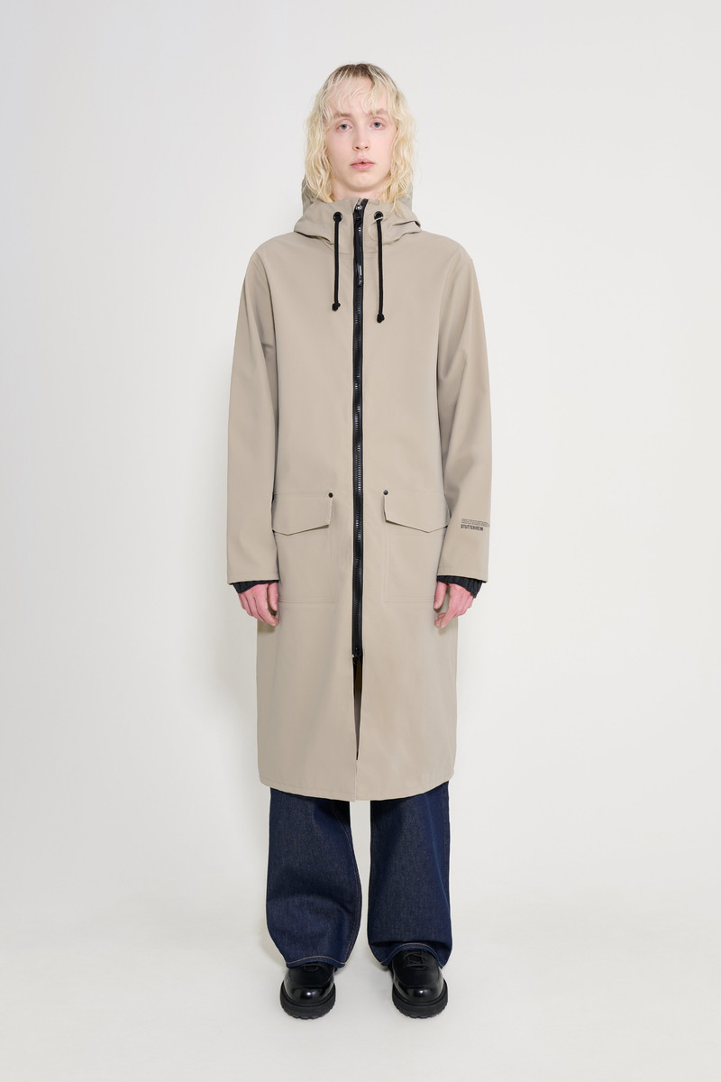 Stockholm Long Patch Raincoat Potato 1
