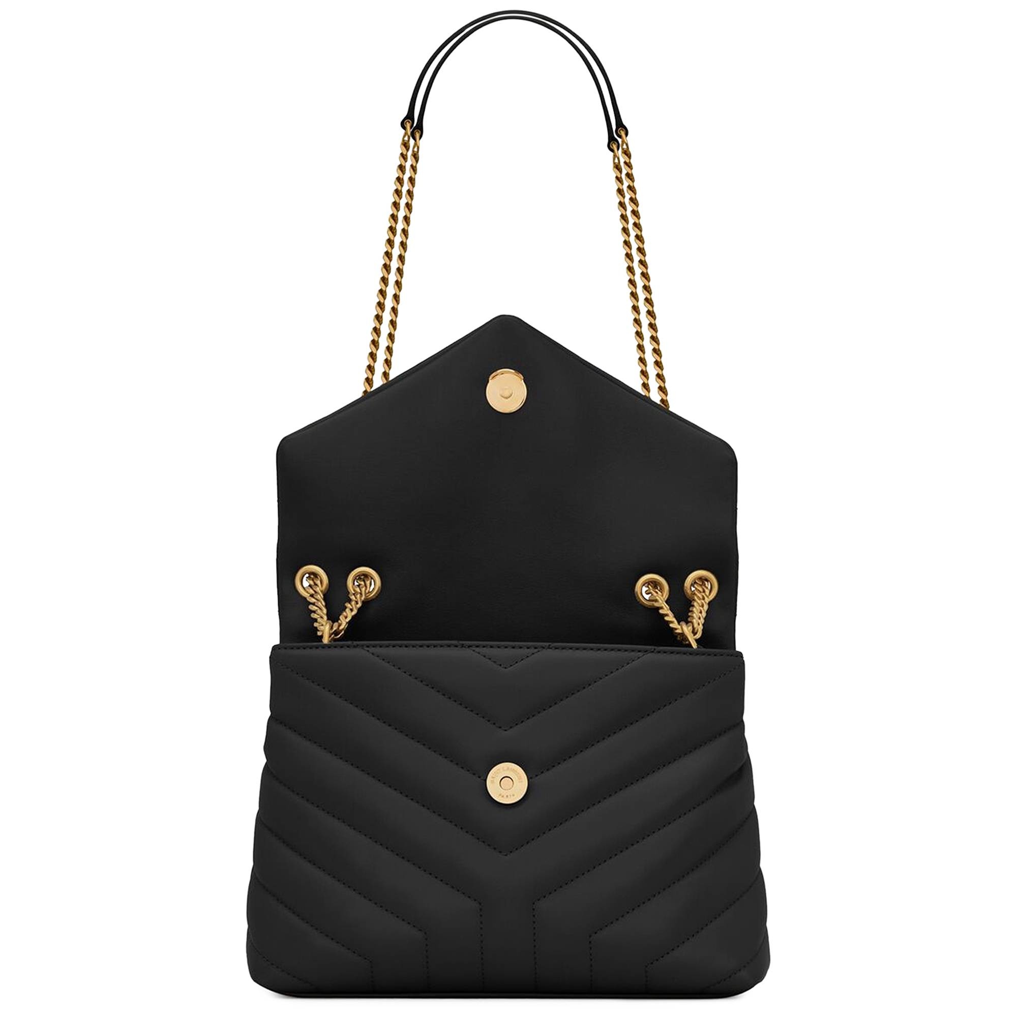 Saint Laurent Loulou Small Shoulder Bag 'Black' - 3