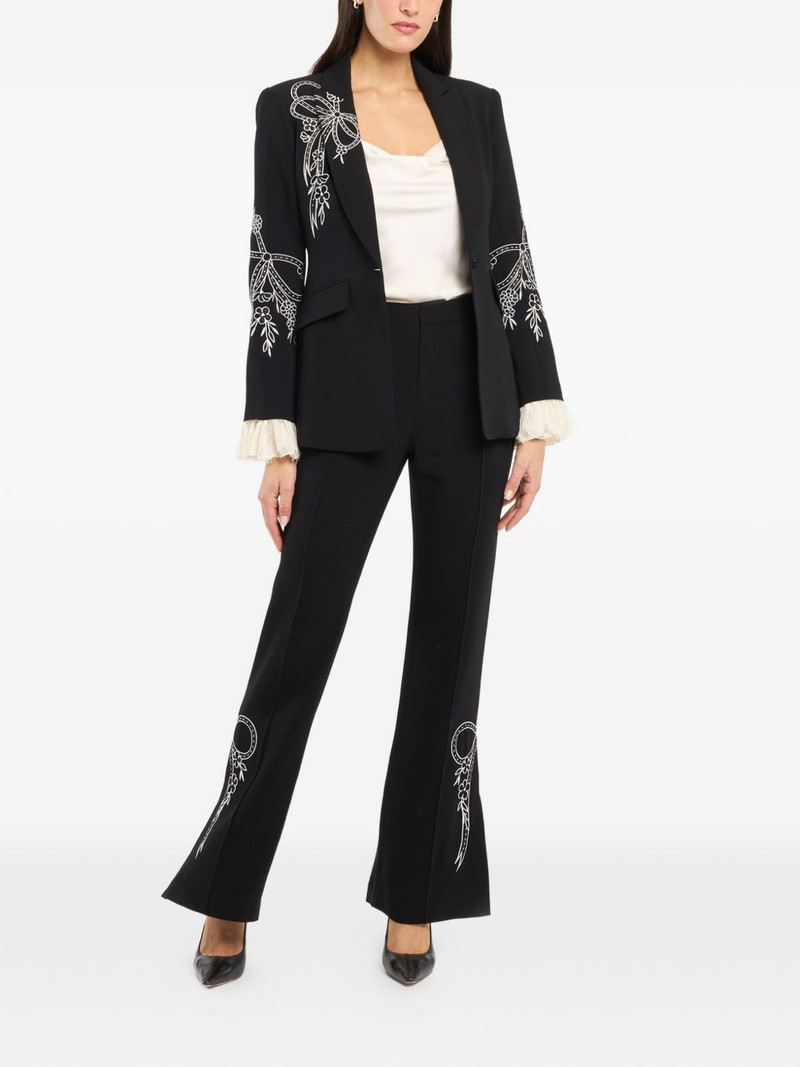 Cinq à Sept Cheyenne cascading ribbon blazer outlook