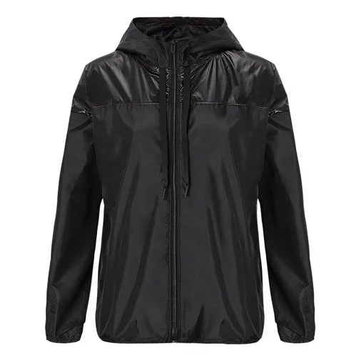 (WMNS) Under Armour Unstoppable Woven Full Zip Jacket 'Black' 1349321-001 - 1