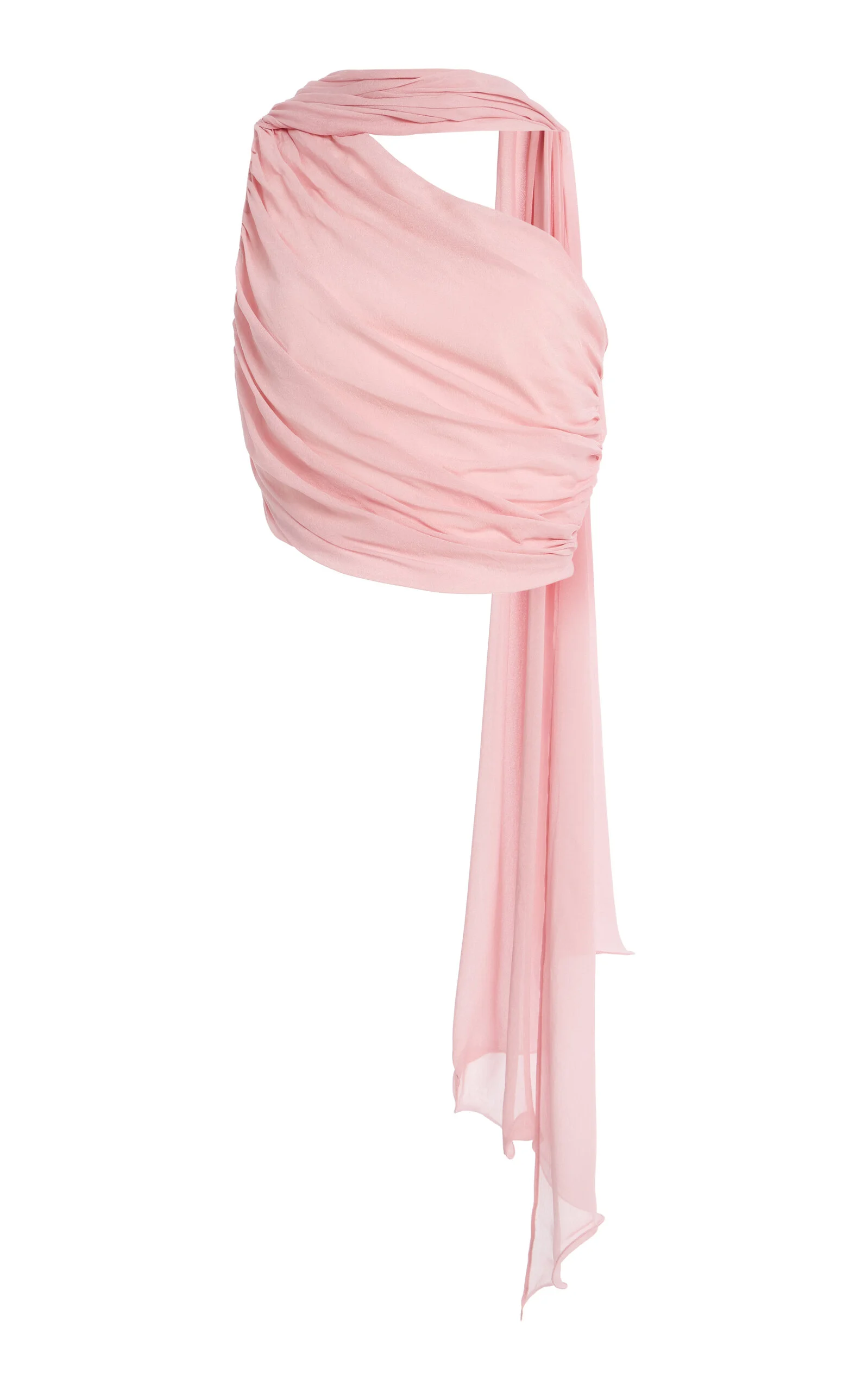 Solene One-Shoulder Chiffon Top pink - 1