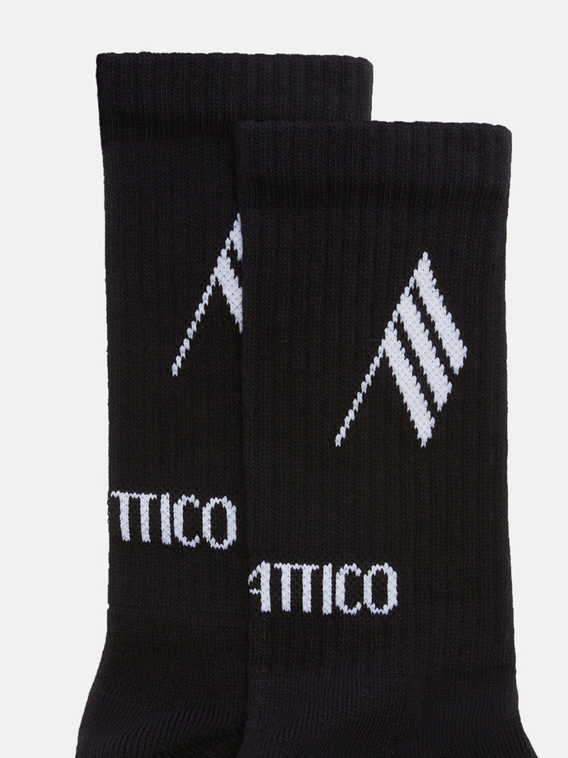 THE ATTICO BLACK AND WHITE SOCKS outlook