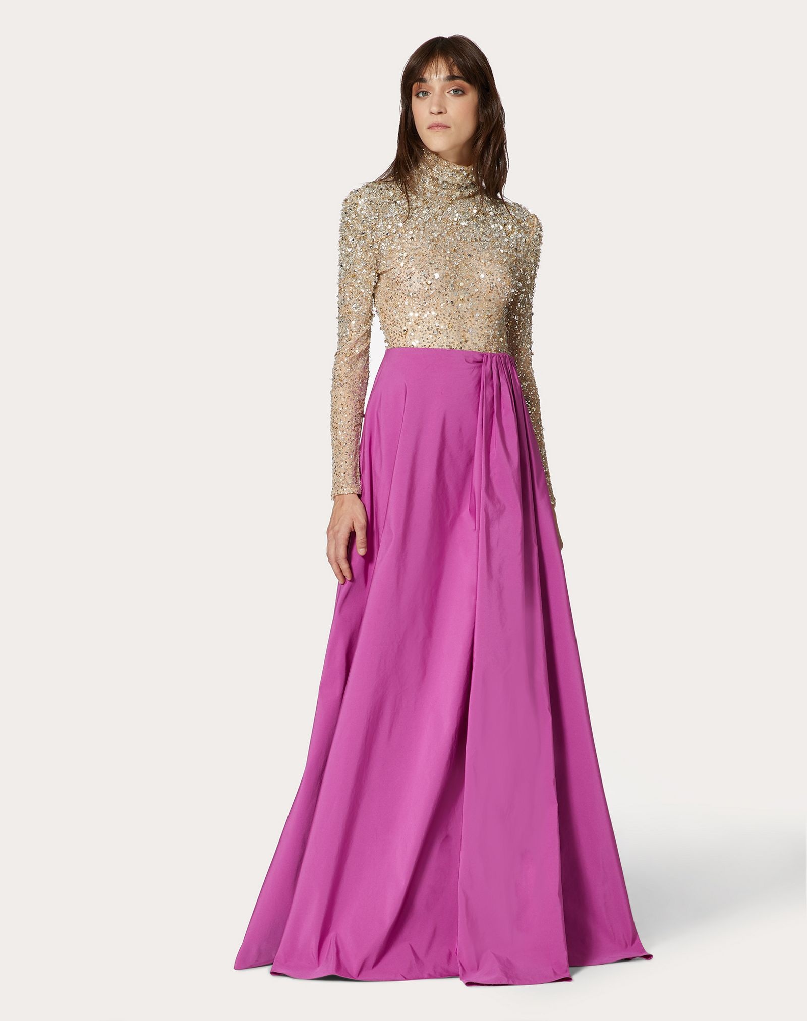 Micro-Faille Maxi Skirt - 2