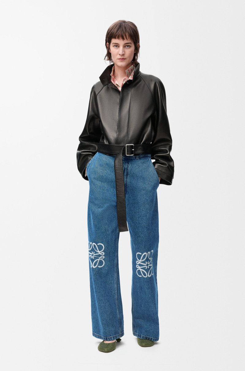 Loewe Anagram baggy jeans in denim outlook