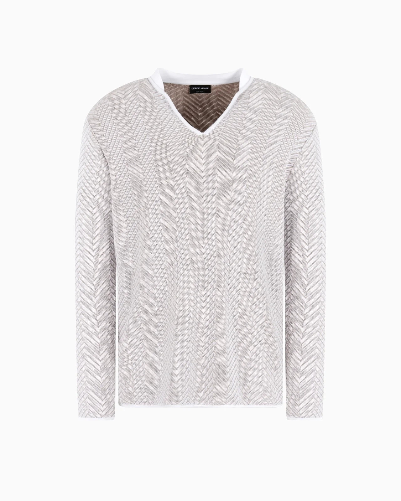 CASHMERE, VISCOSE AND SILK JACQUARD JUMPER - 1