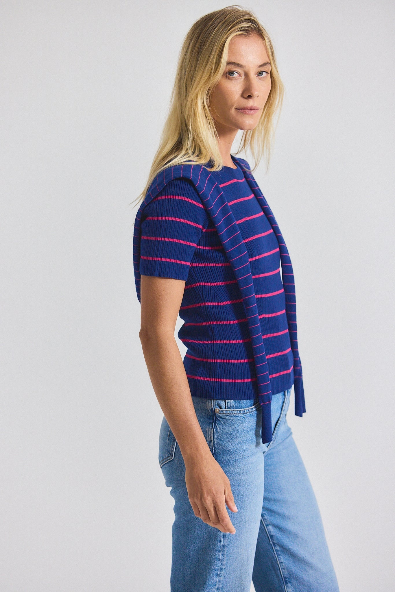 TWAIN COTTON CASHMERE SHORT SLEEVE PRE - 6
