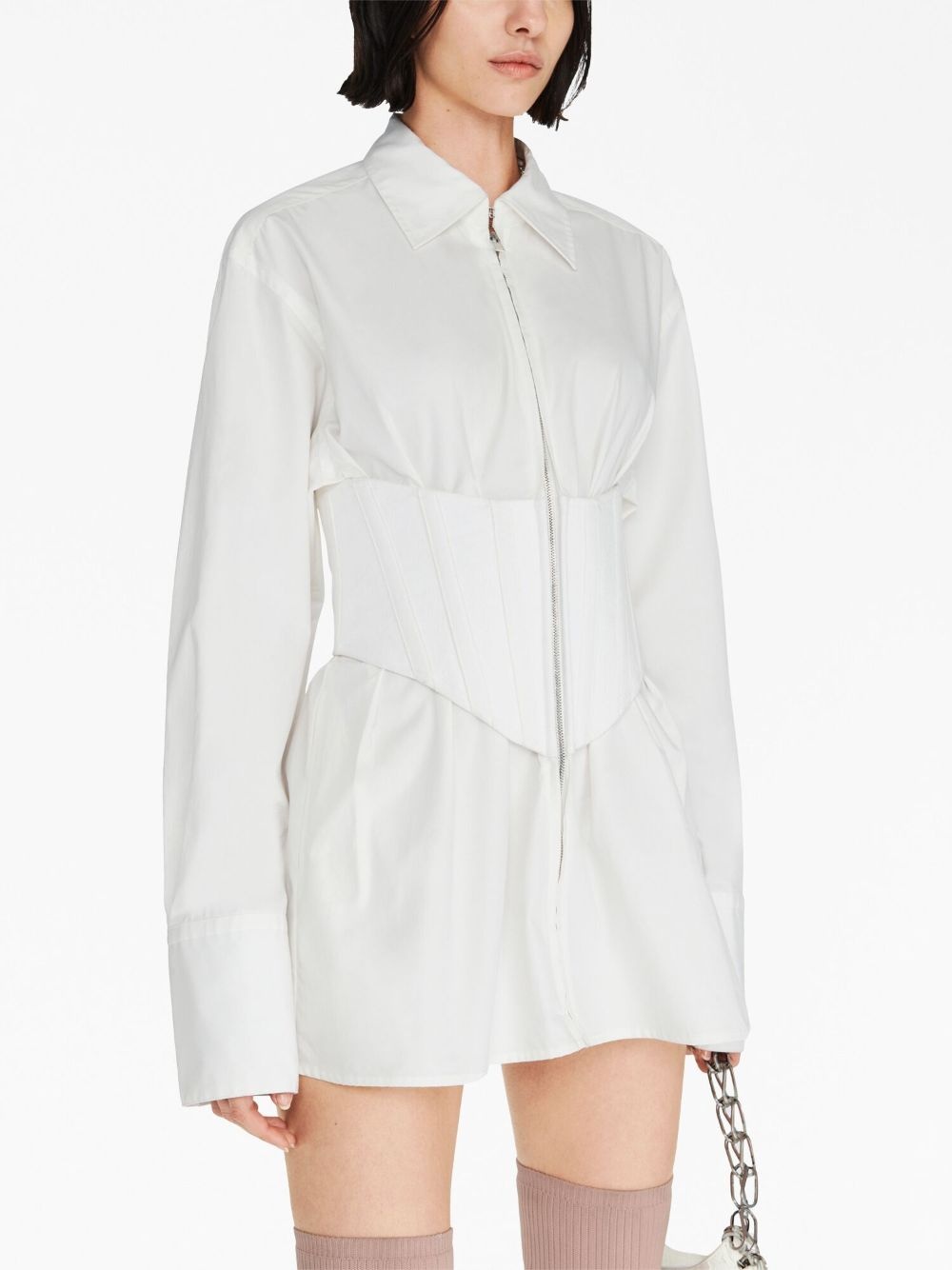 corset organic-cotton minidress - 5