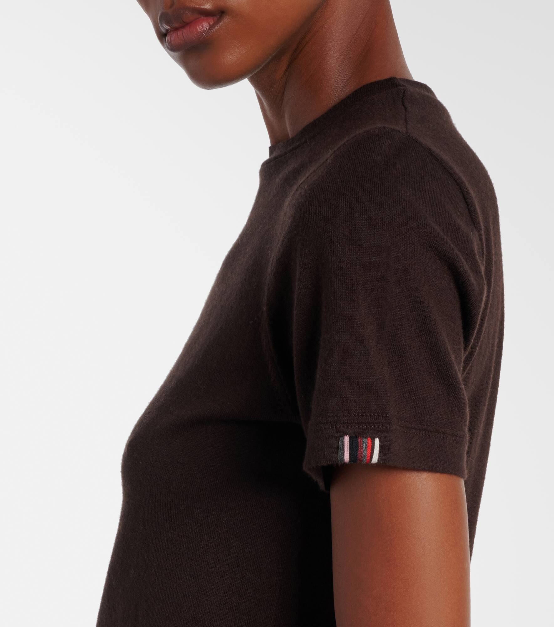 Tina cotton and cashmere T-shirt - 4