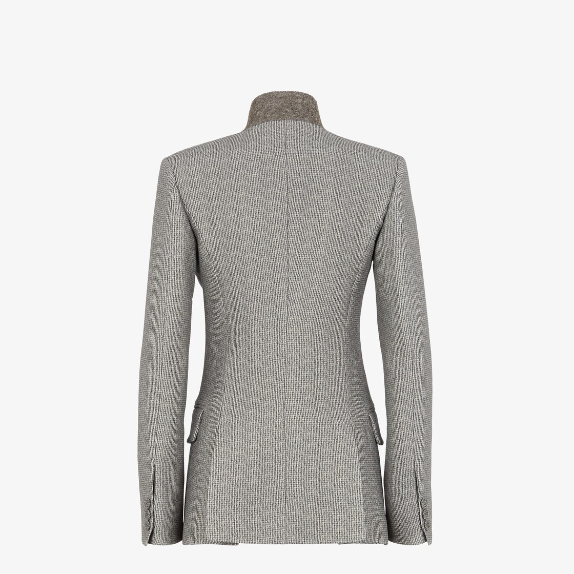 Gray printed wool jacket - 2
