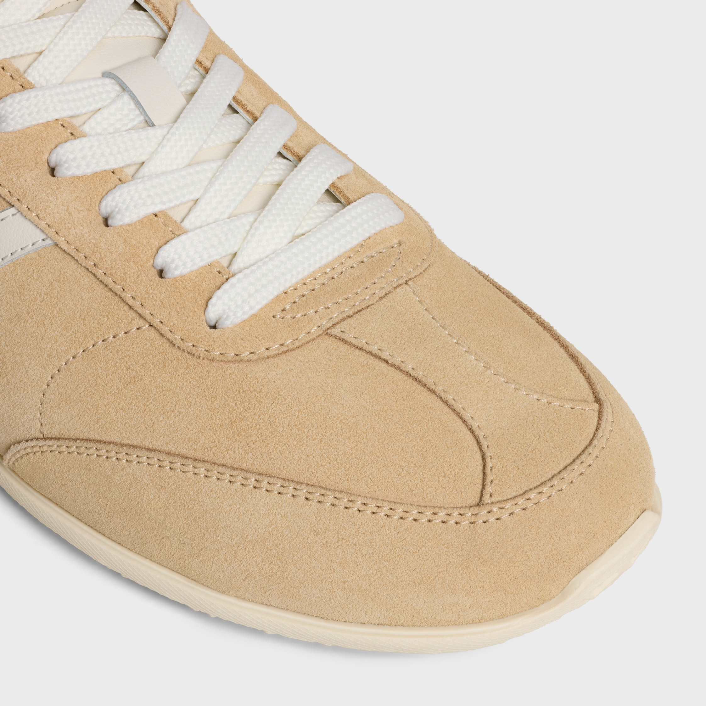 CELINE JOGGER - LOW LACE-UP SNEAKER IN SUEDE CALFSKIN AND CALFSKIN - 4