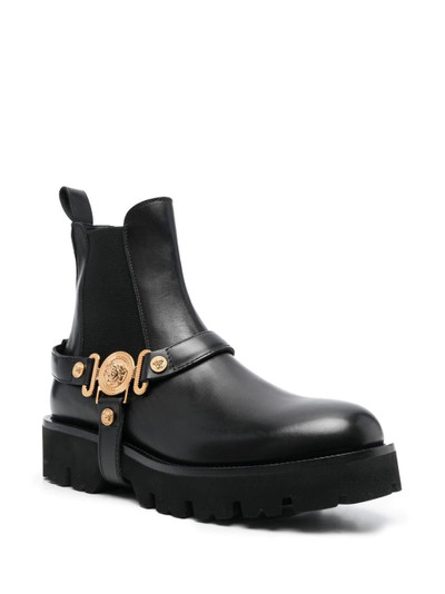 VERSACE Medusa-plaque ankle boots outlook