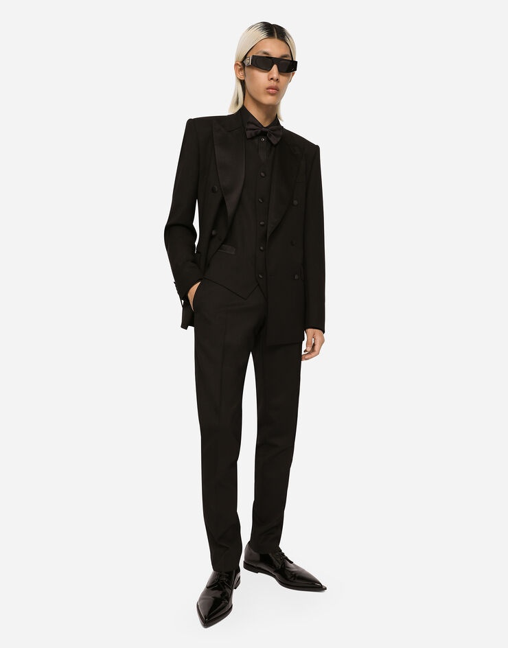 Three-piece Sicilia-fit suit in stretch wool - 8