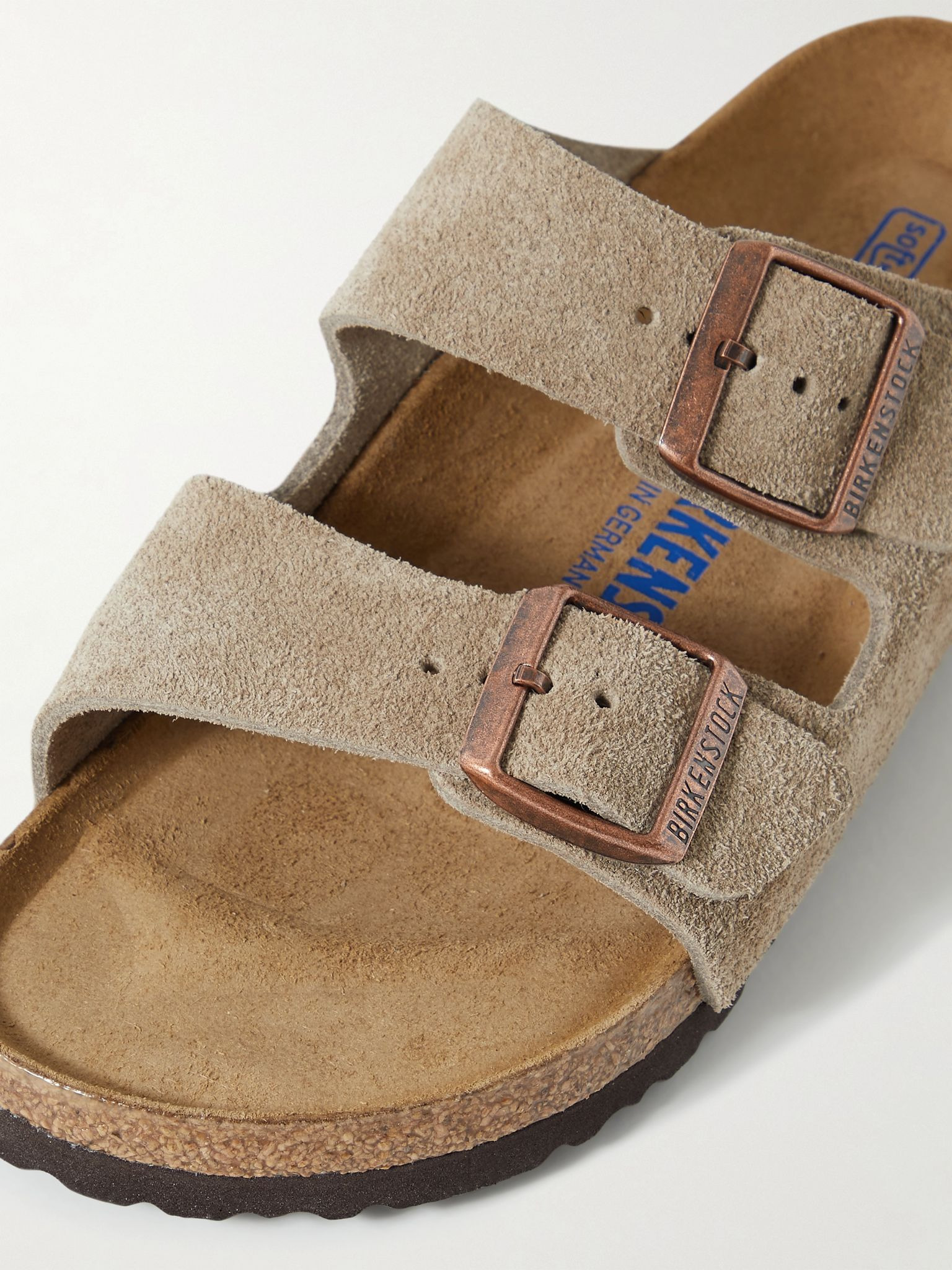 Arizona suede sandals Taupe - 4
