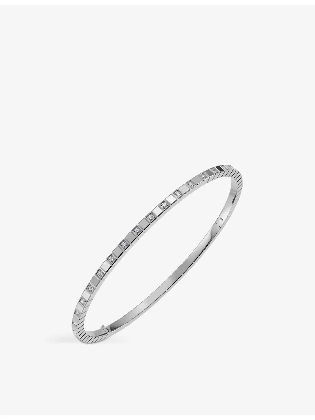 Ice Cube Pure 18-carat white-gold and diamond bangle - 1