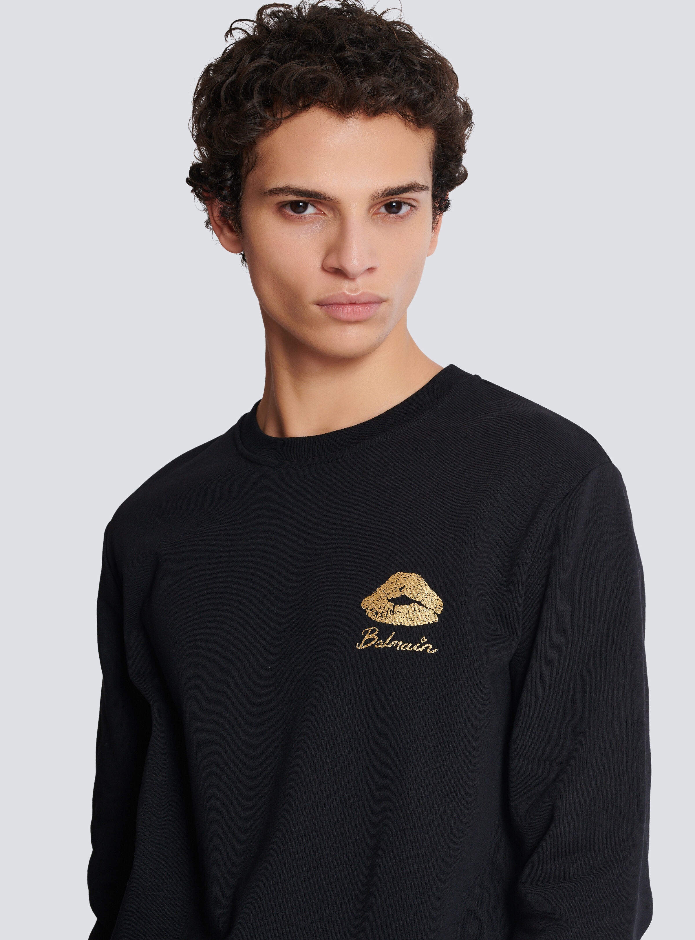 Sweatshirt with Balmain Kiss print - 7