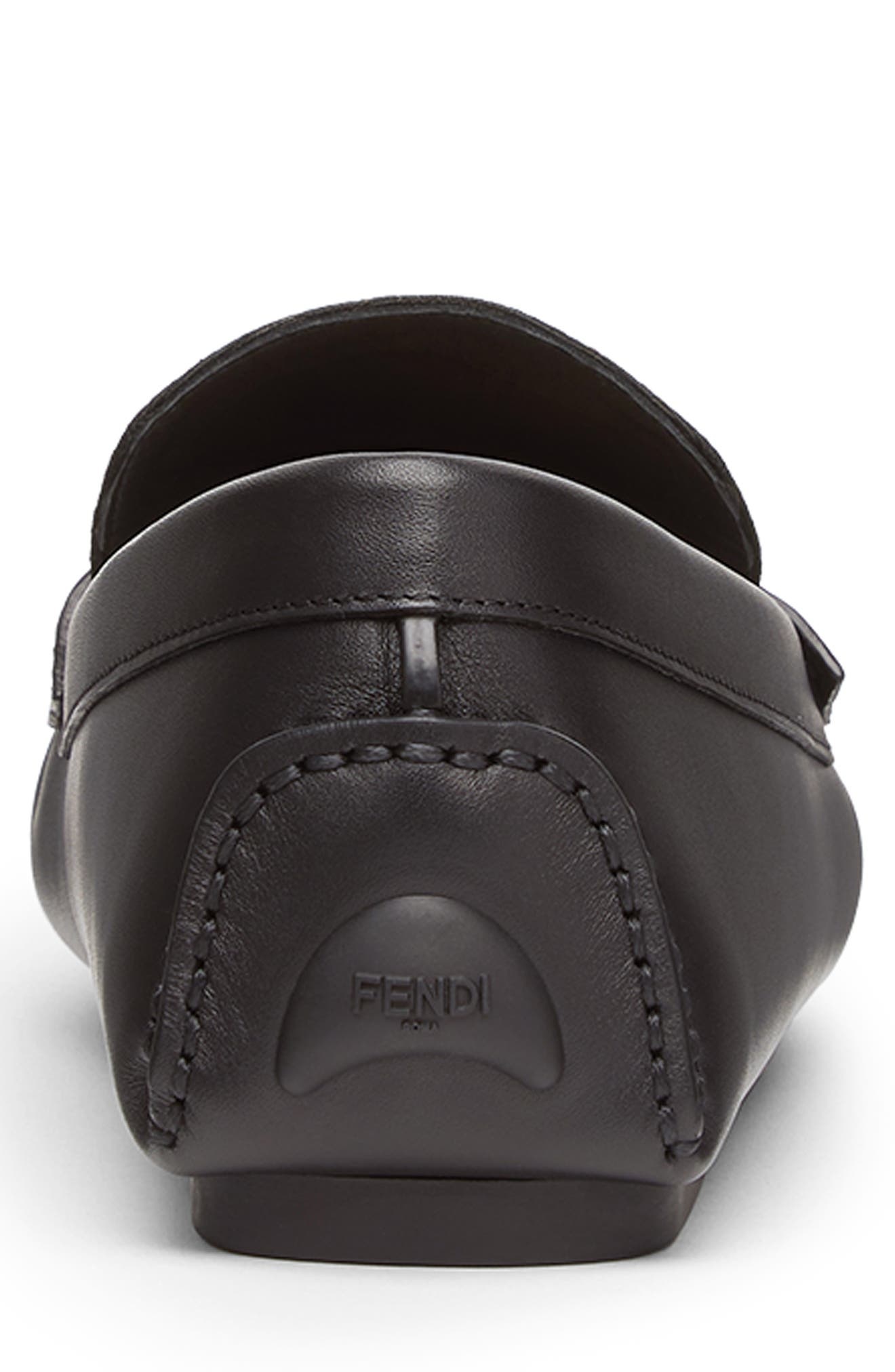 Fendi FF Square Driving Loafer in Tobacco/Nero at Nordstrom - 4