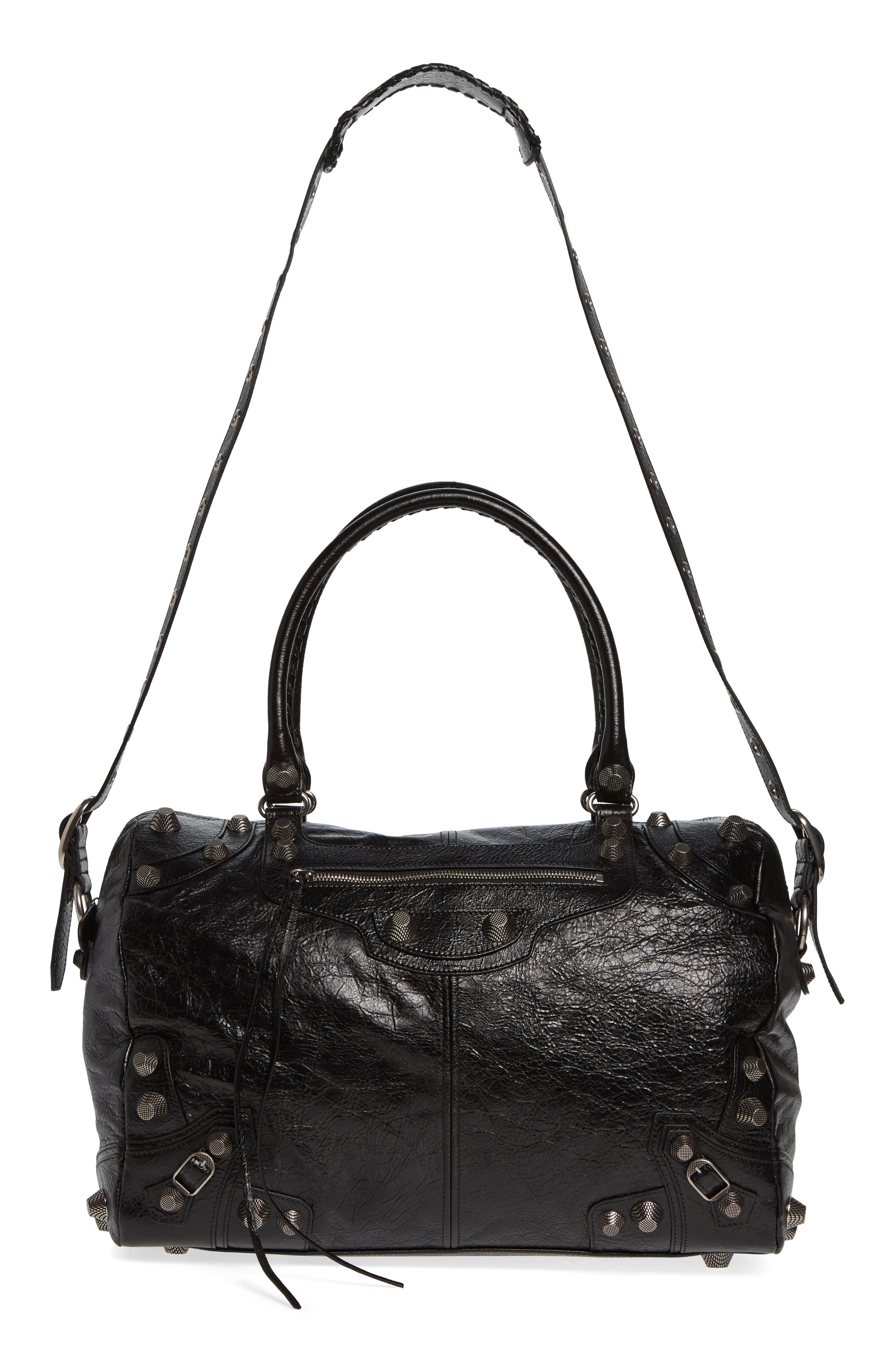Balenciaga Le Cagole Leather Duffle Bag in Black at Nordstrom - 1