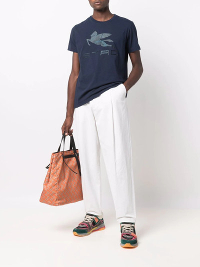 Etro logo-print cotton T-shirt outlook