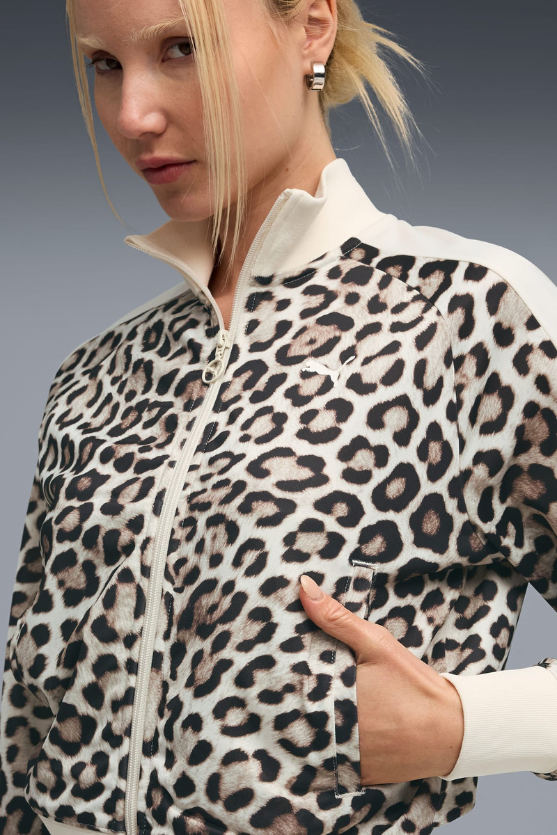 T7 LEO LUXE Women's All-Over Print Short Track Jacket 4