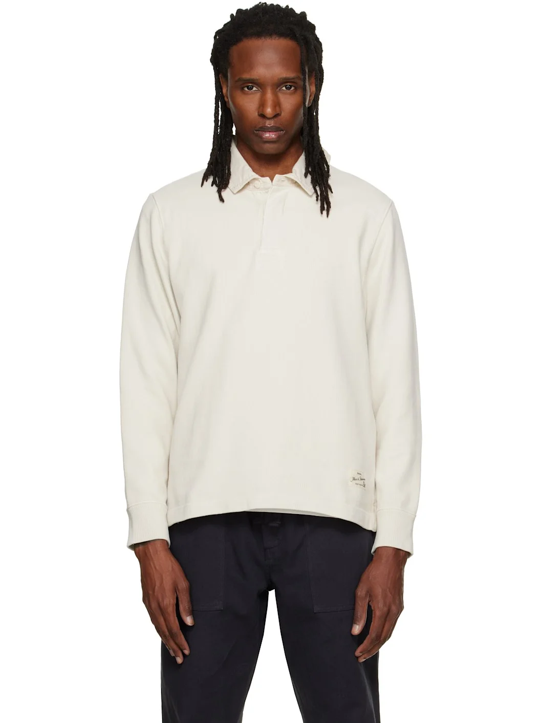 Off-White Sturdy Cotton Interlock Jersey Rugby Polo - 1