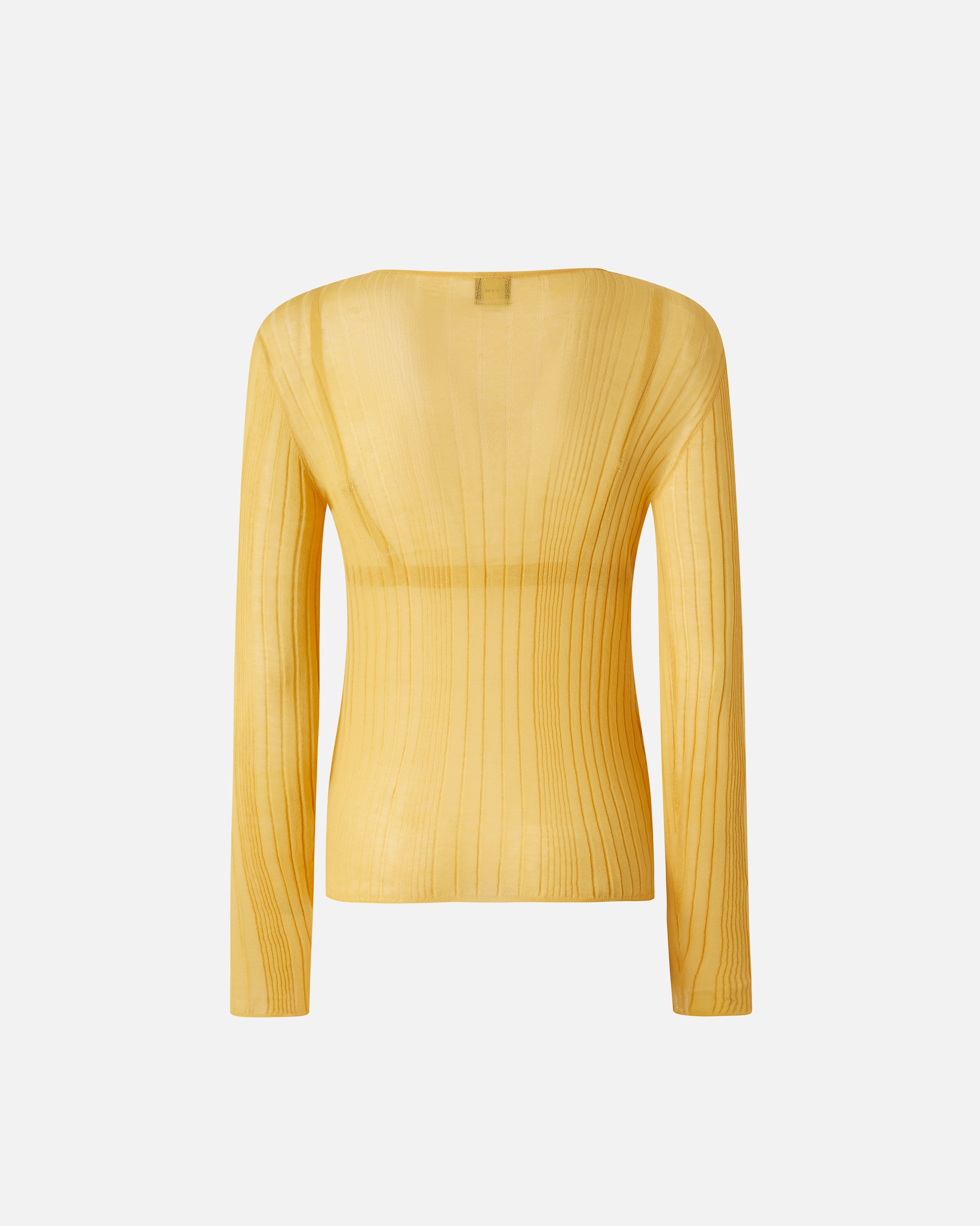SEMI-TRANSPARENT RIBBED SWEATER - 2
