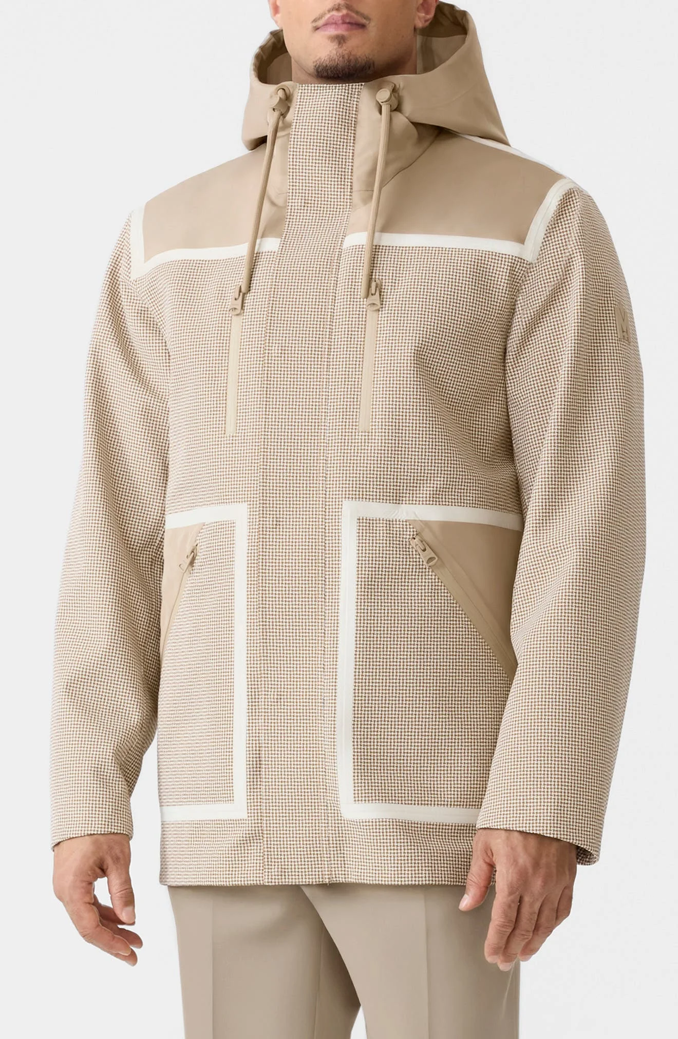 Mackage Foster-HT 3-in-1 Mixed Media Jacket in Light Camel-Cream at Nordstrom - 1
