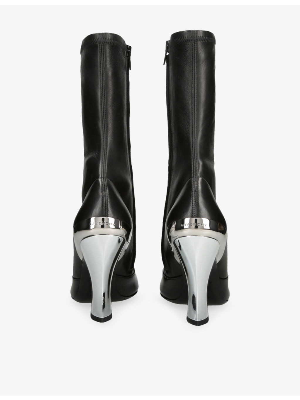 Sculpted Leather Ankle Boots - 2