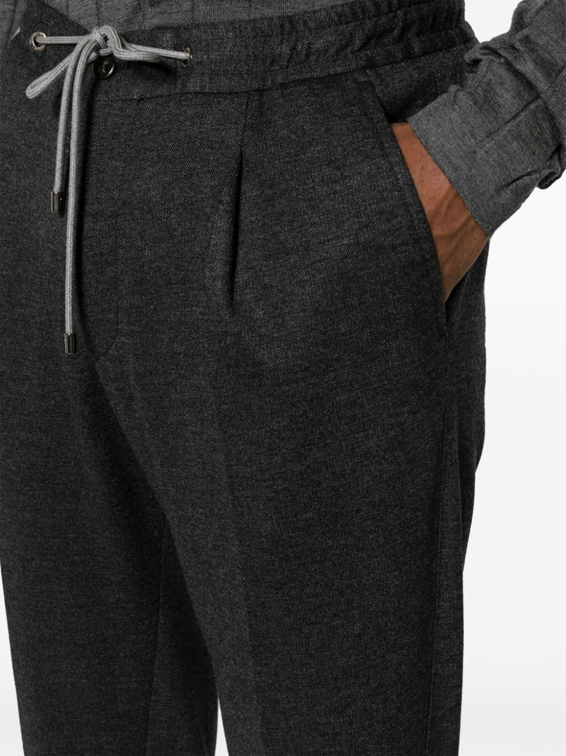 drawstring tapered-leg trousers 5
