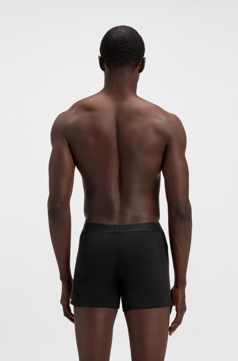 BOSS TWO-PACK OF STRETCH-COTTON BOXER BRIEFS WITH LOGO WAISTBANDS outlook