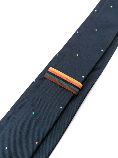 Paul Smith polka dot-embroidered silk tie outlook