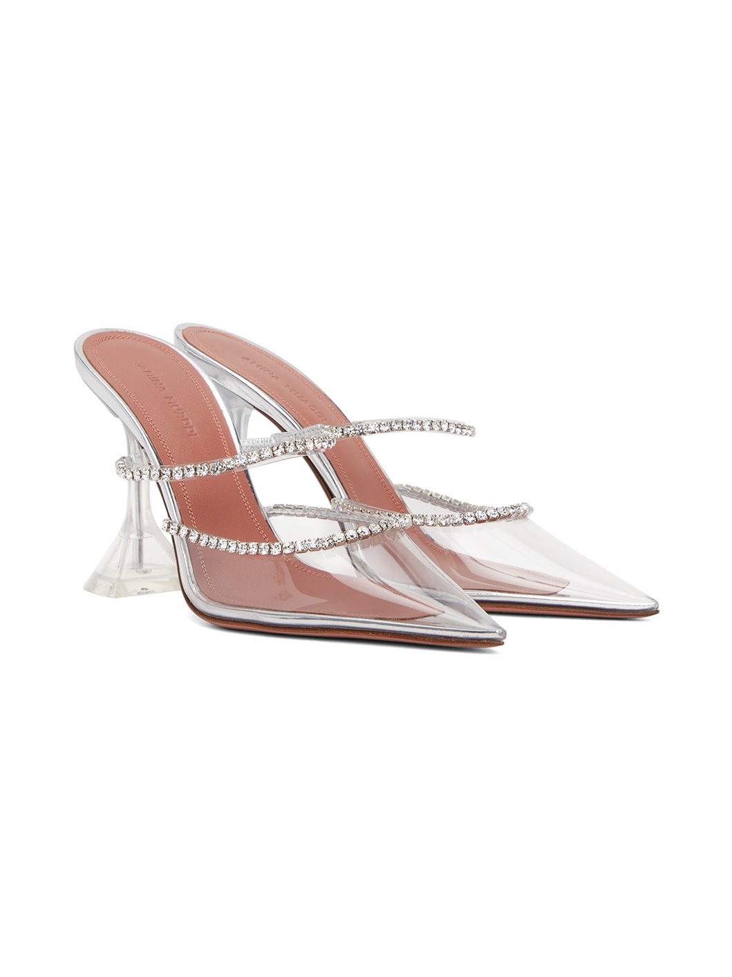 Silver Gilda Glass 95 Heels - 4