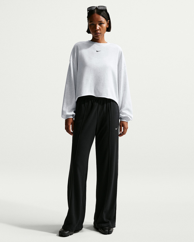 Nike Sportswear Chill Terry Women's Mid-Rise French Terry Open-Hem Pants 1