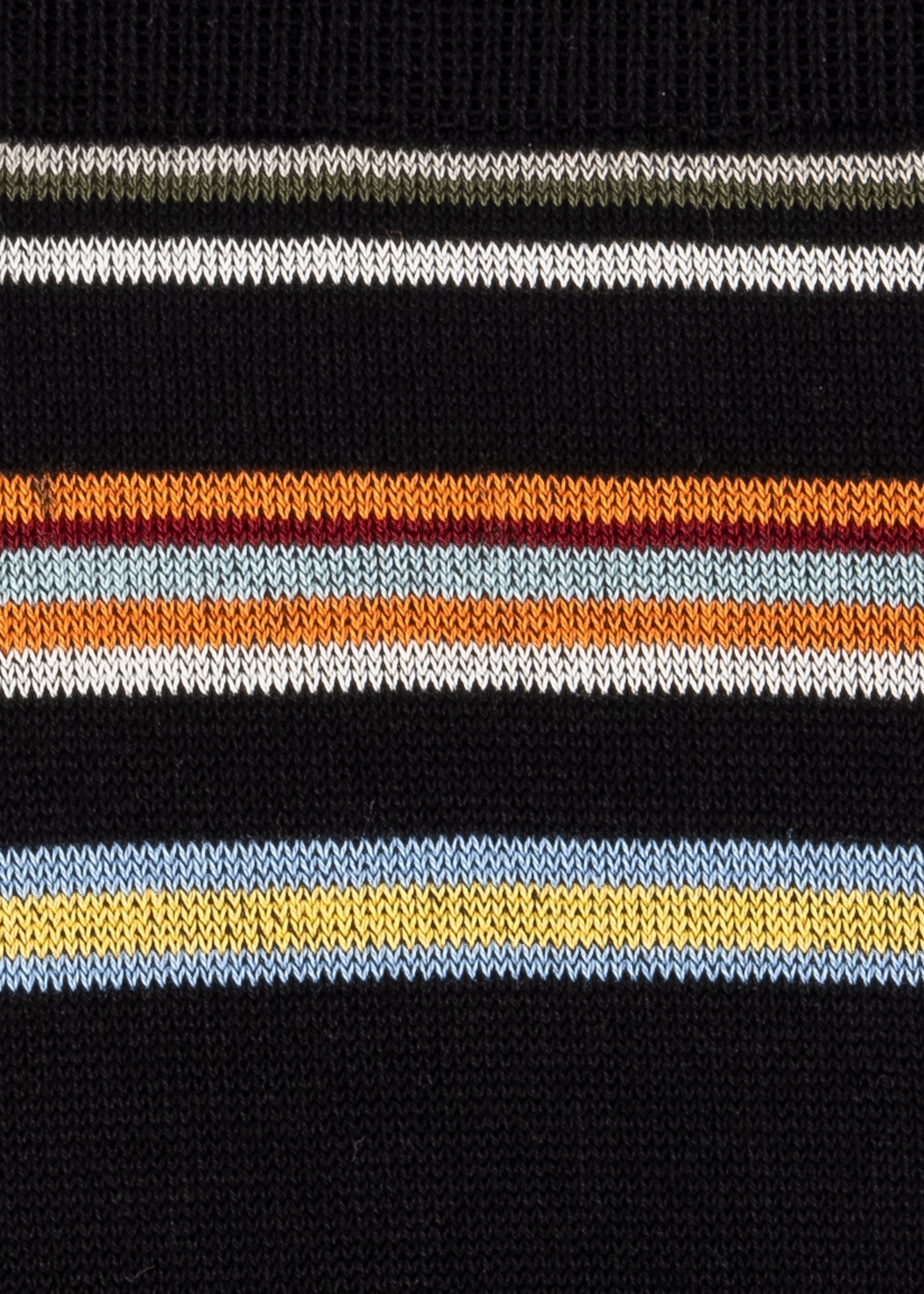 Black Spaced 'Signature Stripe' Socks - 3